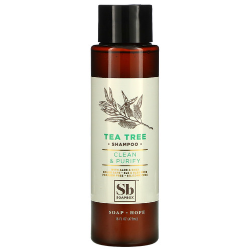 Soapbox  Tea Tree Shampoo  Clean & Purify  16 fl oz (473 ml)