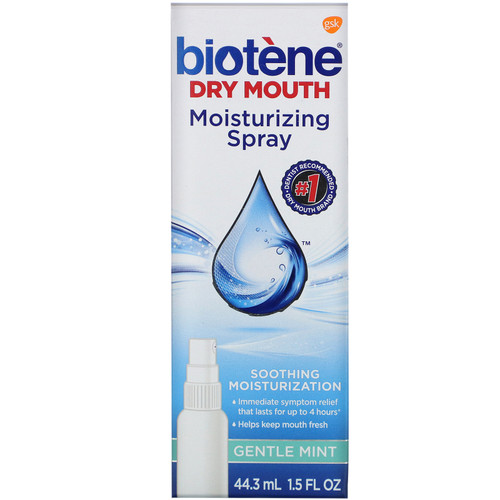 Biotene Dental Products  Dry Mouth Moisturizing Spray  Gentle Mint  1.5 fl oz (44.3 ml)