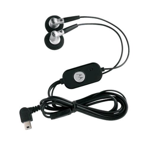 OEM Motorola Mini USB Stereo Headset for RAZR V3  W385  L7 SLVR  K1 KRZR  PEBL  RIZR  Tundra VA76r - SYN1301