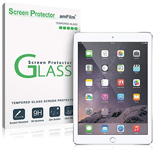 amFilm Glass Screen Protector for iPad 9.7 6th Gen  5th Gen  iPad Pro 9.7  iPad Air  Air 2  Tempered Glass  Apple Pencil Compatible