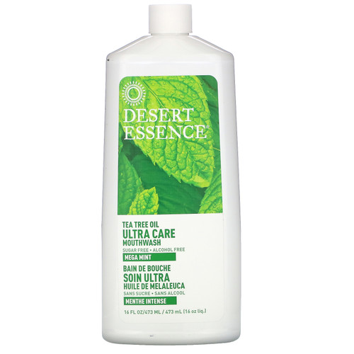 Desert Essence  Ultra Care Mouthwash  Mega Mint  16 fl oz (473 ml)