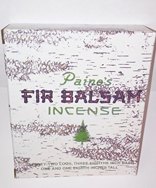 1 X 72 Balsam Logs - Paine's Fir Balsam Incense