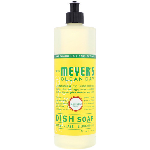 Mrs. Meyers Clean Day  Dish Soap  Honeysuckle Scent  16 fl oz (473 ml)