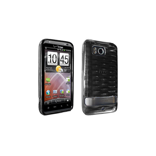 Verizon High Gloss Silicone Case for HTC Thunderbolt 6400 - Black