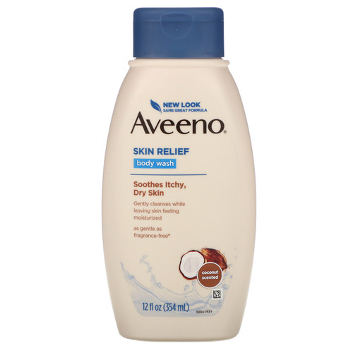 Aveeno  Skin Relief  Gentle Scent Body Wash  Nourishing Coconut  12 fl oz (354 ml)
