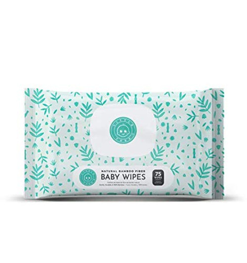 Little Toes Natural Bamboo Baby Wipes (Pack of 75)