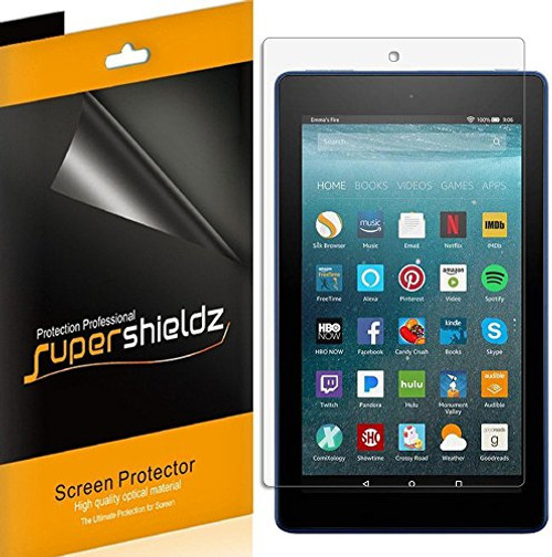 (3 Pack) Supershieldz Designed for All New Fire 7 Tablet 7 inch Screen Protector  (9th and 7th Generation  2019 and 2017 Release)  High Definition Clear Shield (PET)