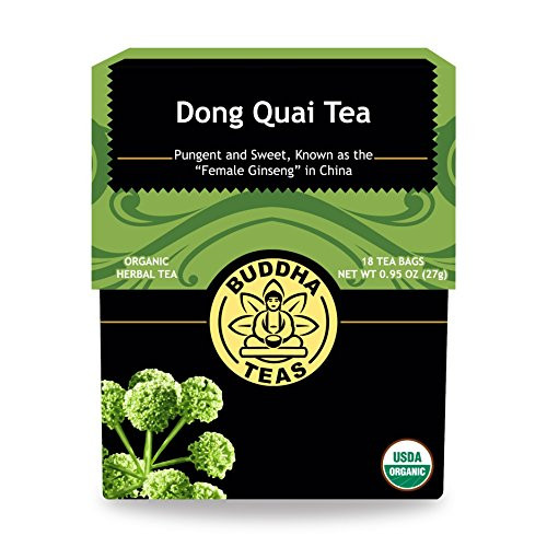 Buddha Teas Organic Dong Quai Tea - OU Kosher  USDA Organic  CCOF Organic  18 Bleach-Free Tea Bags