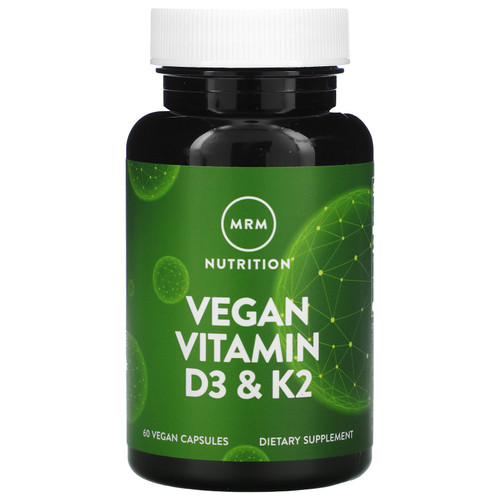 MRM  Vegan Vitamin D3 & K2  60 Vegan Capsules