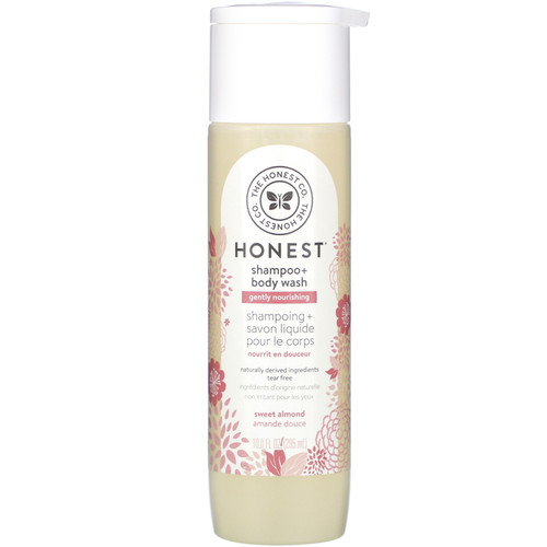 The Honest Company  Gently Nourishing Shampoo + Body Wash  Sweet Almond  10.0 fl oz (295 ml)