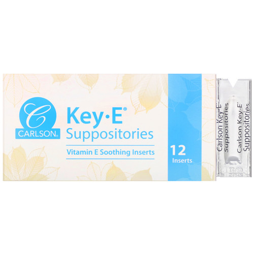 Carlson Labs  Key-E Suppositories  12 Inserts
