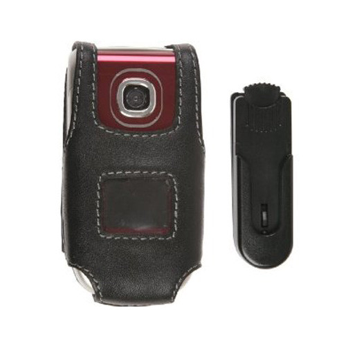 5 Pack -Unicel Starter Kit - Leather Case with Ratcheting Belt Clip/Car Charger for Nokia 2760 (Black)