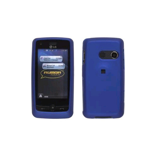 5 Pack -Two piece Soft Touch Snap-On Case for LG Rumor Touch LN510 UN510. Dark Blue