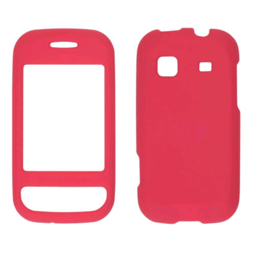 5 Pack -Two piece Soft Touch Snap-On Case for Samsung Trender SPH-M380 - Dark Red