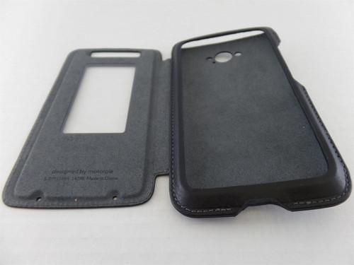 5 Pack -Motorola Droid Turbo (XT1254) Flip Case - Black Leather/Gray Suede