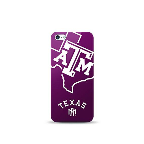 5 Pack -Mizco Sports NCAA Oversized Snapback TPU Case for Apple iPhone 5 / 5S / SE (Texas A&M Aggies)