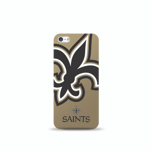 5 Pack -Mizco Sports NFL Oversized Snapback TPU Case for Apple iPhone 5 / 5S / SE (New Orleans Saints)