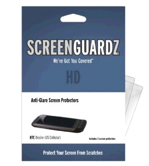 5 Pack -BodyGuardz - ScreenGuardz HD Anti Glare Screen Protector for HTC Desire