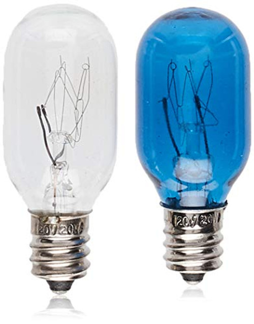 Conair Incandescent Mirror Replacement Bulbs  20W  1 clear & 1 blue