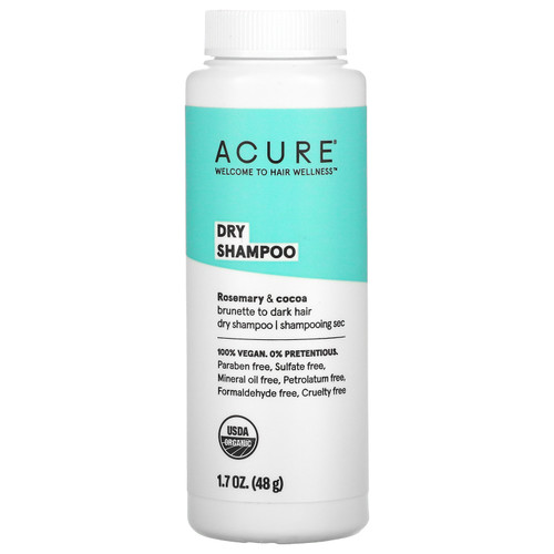 Acure  Dry Shampoo  Brunette to Dark Hair  Rosemary & Cocoa  1.7 oz (58 g)