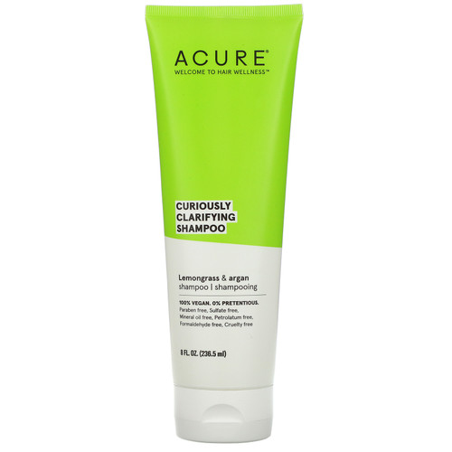 Acure  Curiously Clarifying Shampoo  Lemongrass & Argan  8 fl oz (236.5 ml)