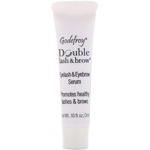 Godefroy  Double Lash & Brow  Eyelash and Eyebrow Serum  0.1 fl oz (3 ml)