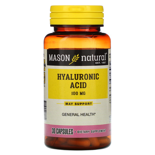 Mason Natural  Hyaluronic Acid  100 mg  30 Capsules