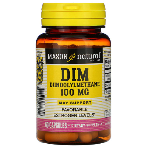 Mason Natural  DIM Diindolylmethane  100 mg  60 Capsules