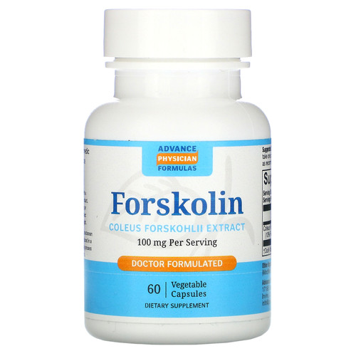 Advance Physician Formulas  Forskolin  Coleus Forskohlii Extract  100 mg  60 Vegetable Capsules