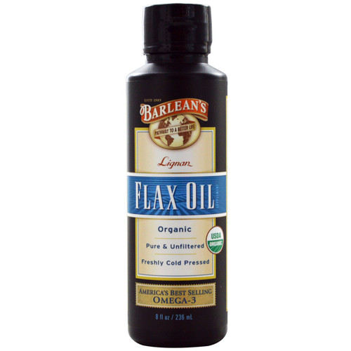 Barlean's  Organic Lignan Flax Oil  8 fl oz (236 ml)