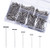 Outus 450 Pieces Steel T-Pins 1 Inch  1-1/4 Inch  1-1/2 Inch  1-3/4 Inch  2 Inch