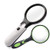 (2 Pcs) GOTDYA Magnifying Glass with Light 3X 45X Illuminated LED Magnifier Handheld Lighted Magnifying Glasses for Seniors and Low Vision Easier to Reading Fine Prints  Map and Jewelry