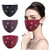 Rhinestone 100% Cotton Face Cloth Mask Reusable Breathable Washable Glitter for