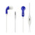 Reiko - Smartphone Stereo Headset 3.5mm With Mic - Blue