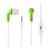 Reiko - Stereo Earphone 3.5Mm with Mic - Green