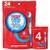 Colgate Max Fresh Wisp Disposable Mini Toothbrush, Peppermint - 4 Packs of 24 (Total of 96)