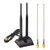 Eightwood 2.4GHz 5GHz Dual Band WiFi Antenna RP-SMA Male Antenna with IPEX U.FL to RP-SMA Female Cable 6 inch (2-Pack) for Mini PCIe Network Card USB WiFi Adapter Wireless Router Hotspot