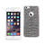 10 Pack - Reiko iPhone 6 Plus/ 6S Plus Shine Glitter Shimmer Tiger Stripe Hybrid Case In Gray