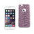 10 Pack - Reiko iPhone 6 Plus/ 6S Plus Shine Glitter Shimmer Tiger Stripe Hybrid Case In Hot Pink