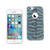 10 Pack - Reiko iPhone 6/ 6S Shine Glitter Shimmer Tiger Stripe Hybrid Case In Blue