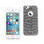 10 Pack - Reiko iPhone 6/ 6S Shine Glitter Shimmer Tiger Stripe Hybrid Case In Gray