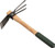 Edward Tools Hoe and Cultivator Hand Tiller - Carbon Steel Blade - Heavy Duty for loosening Soil, Weeding and Digging - Rubber Ergo Grip Handle - Rust Proof