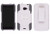 Ventev Edge Holster/Combo Case for HTC EVO 4G LTE - White/Grey