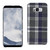 10 Pack - Reiko Checked Fabric Compatible with Samsung Galaxy S8 Edge In Black