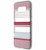 kate spade Flexible Hardshell Case for Galaxy S8 Plus - Berber Stripe Clear/Atlas Pink/Rose Gold Foil/Cream