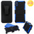 Asmyna Advance Armor Stand Case with Holster for iPhone XS Max - Black/Dark Blue