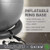 Gaiam Balance Ball  Base & Resistance Band Kit  65cm Yoga Ball Chair  Exercise Ball with Inflatable Ring Base for Home or Office Desk  Includes Air Pump  Grey