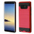 ASMYNA Red/Black Brushed Hybrid Case for Galaxy Note 8