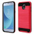 ASMYNA Red/Black Brushed Hybrid Case for Galaxy J3 V/J3 3rd Gen