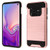 ASMYNA Rose Gold/Black Brushed Hybrid Protector Cover  for Galaxy S10E